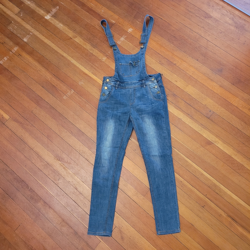 Jou Jou Blue Denim Women's Jeans Overalls